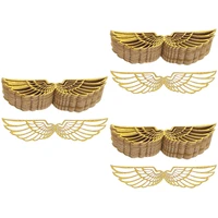 150 pcs paper chocolate decoration gold chocolate cake wing dessert toppers
