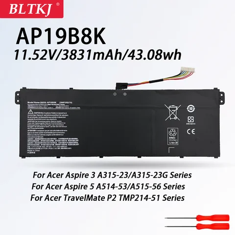 Аккумулятор для ноутбука Acer AP19B8K 11.52V 3831mAh
