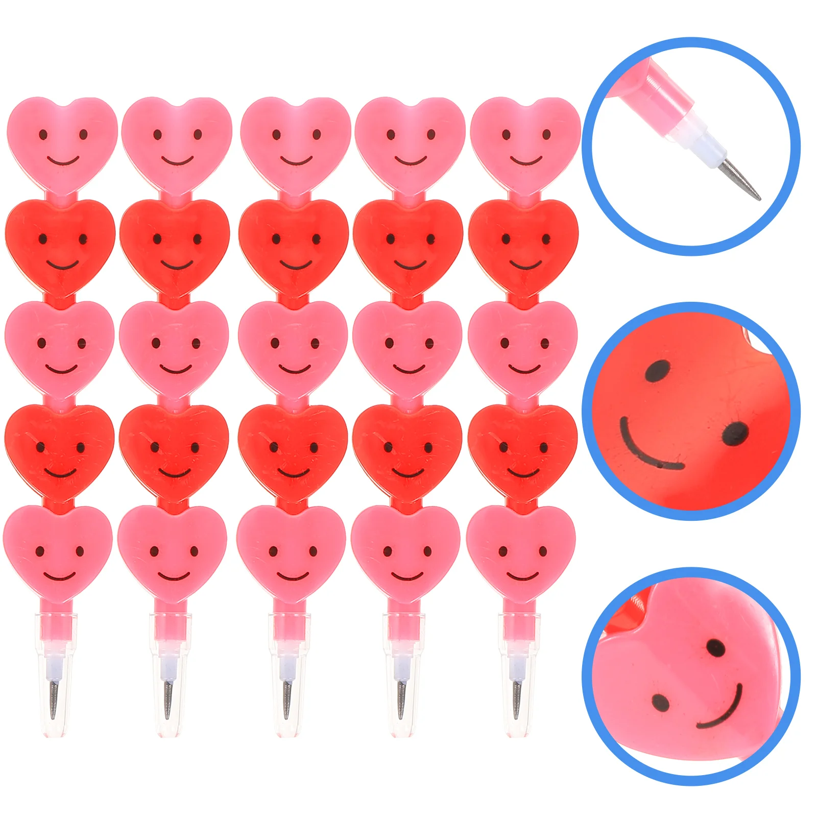 

12 Pcs Pencils Kids Love Block Lovely Shaped Stacking Students Writing Prize Plastic Funny
