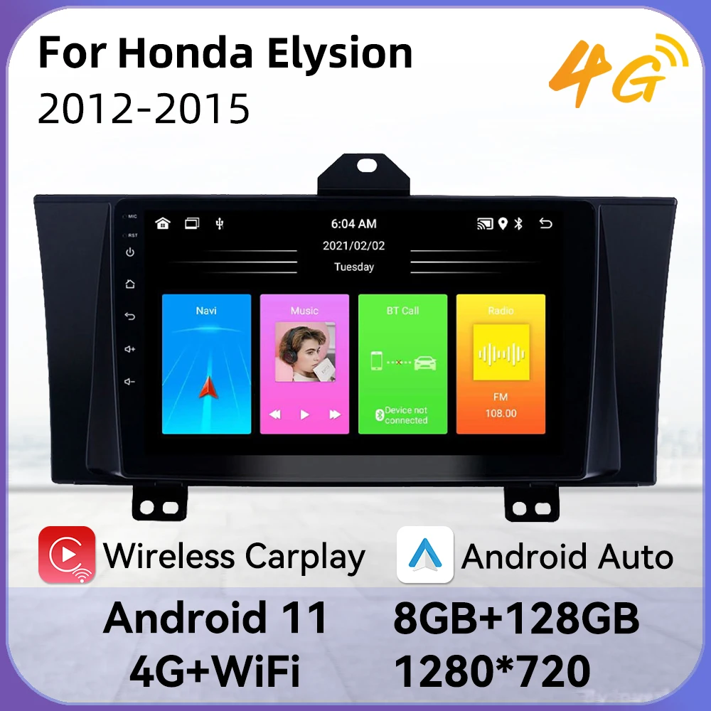

2 Din Android Car Radio for Honda Elysion 2012-2015 Car Stereo Multimedia Player GPS WIFI 4G Navigation Auto Head Unit Carplay