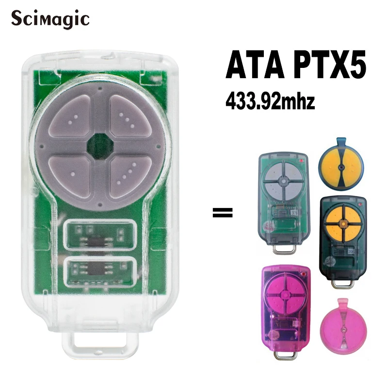 Фото Пульт дистанционного управления Scimagic-RC для ATA PTX5 PTX2 PTX-2V1 2V2 5V1 5V2 433.92 МГц для GDO EasyRoller SecuraLift Enduro №2