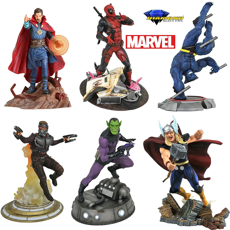 

Diamond Select Toys DST Marvel Select Star Lord Dead Pool Skrull Doctor Strange Thor Beast 10 Inches PVC Diorama Kid Toy Gift