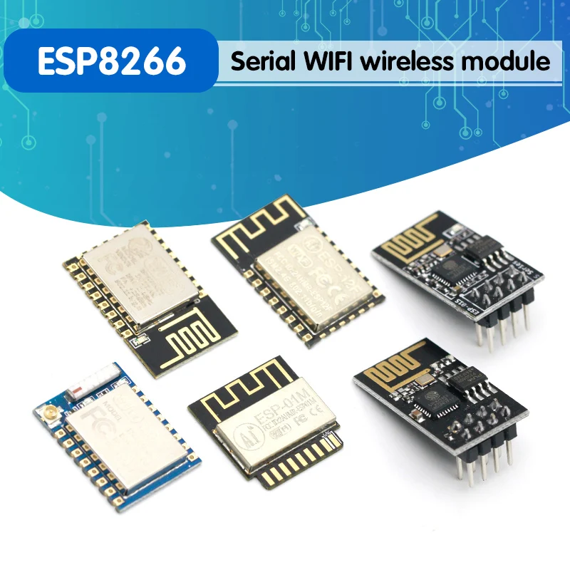 

ESP8266 ESP-01 ESP-01S ESP-07 ESP-12 ESP-12E ESP-12F Серийный беспроводной модуль беспроводного приемопередатчика