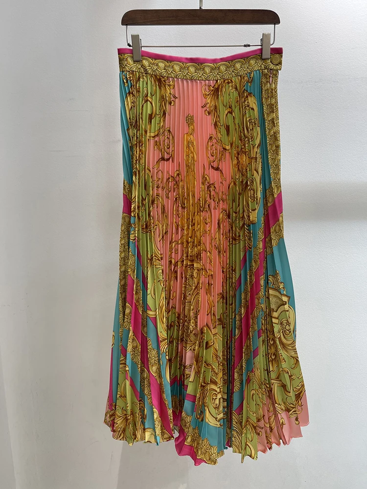 Женский комплект из блузки и юбки с принтом KlasonBell рубашка со скрытым рядом