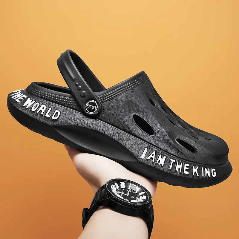 Сандалии мужские летние дышащие противоскользящие с кокосовым отверстием