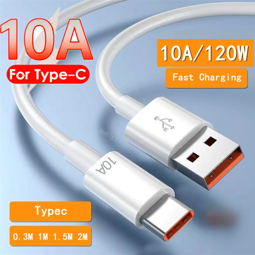 

Кабель USB Type-C, 10 А, 120 Вт, для быстрой зарядки Huawei Mate 40, Xiaomi, Samsung Honor 50