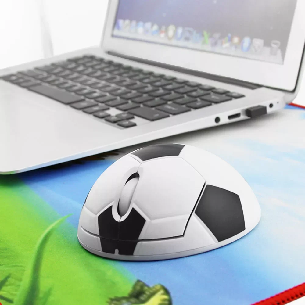

Optical Wireless Mouse Ergonomic Computer Mouse Football Soccer Basketball Shape Cute 3D PC Office Mice For Laptop Boy Kid Gift