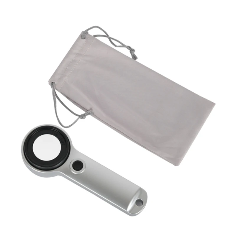 

LED Lighted Magnifying Glass Handheld- 30X Magnifying Lens Portable Eye Loupe