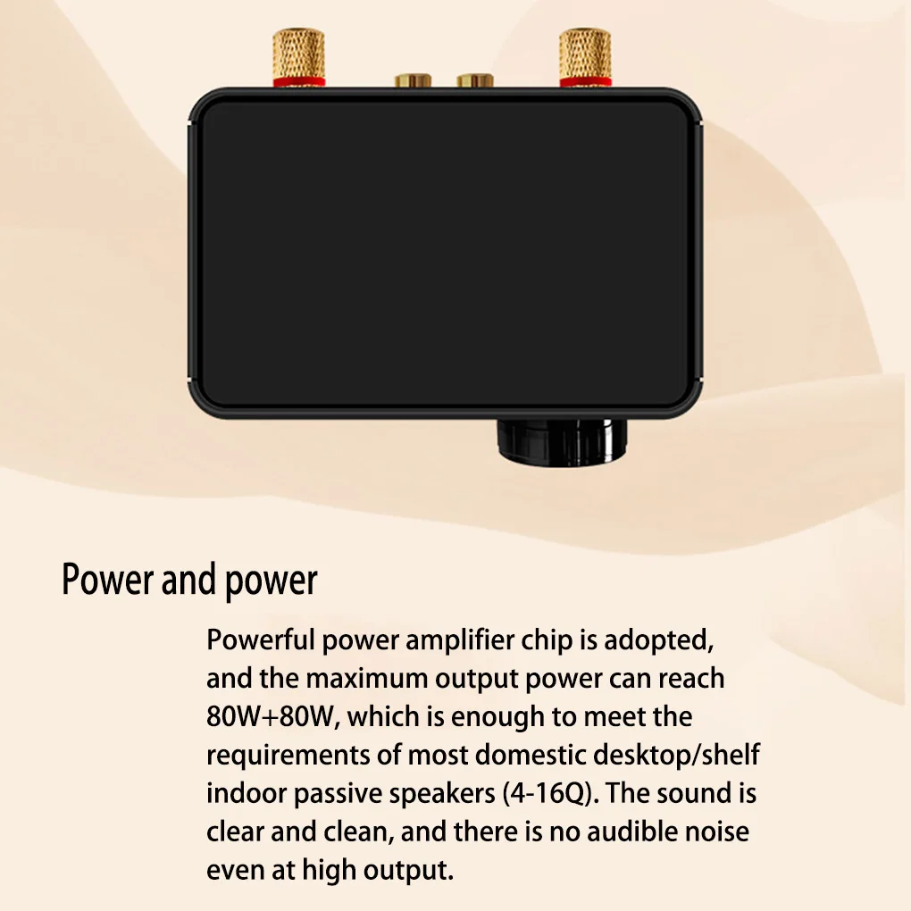 

Wireless Digital Display Amplifier Board Speaker Soundbox Bluetooth-compatible 5 0 Power Amp Driver Free DIY Silver