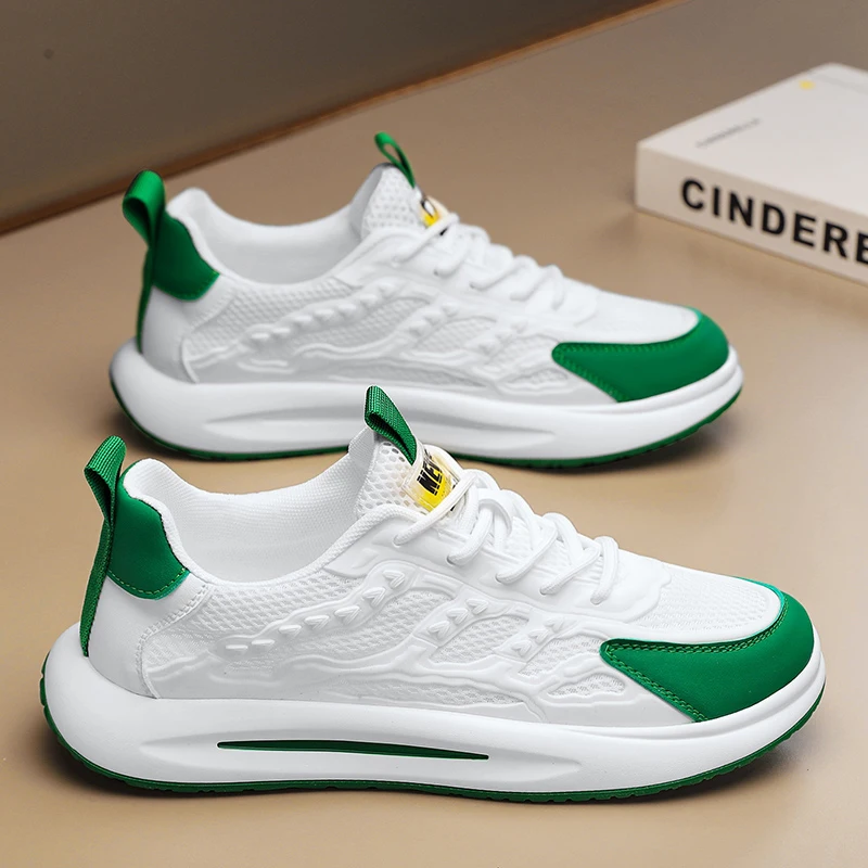 Мужские сетчатые кроссовки дышащая обувь для бега и тенниса удобные Прогулочные