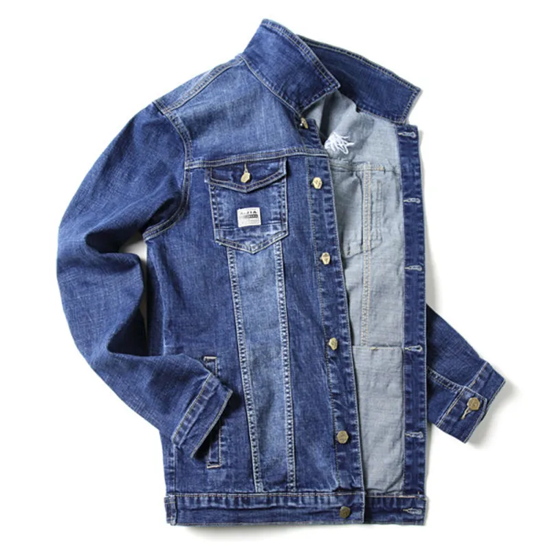 

New Hip Pop Wing Print Denim Jacket Men Ripped Holes Man Light Blue Embroidery Jean Jackets 2022 Garment Washed Mens Cowboy Coat