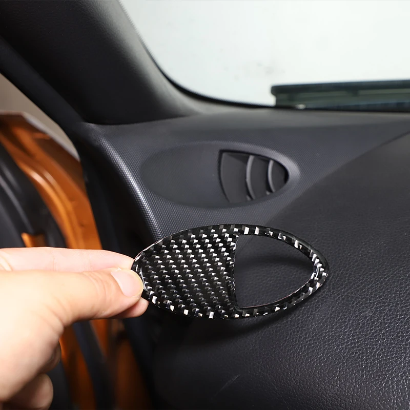 

For Nissan 350Z Z33 2003-2006 Car dashboard air outlet frame sticker soft carbon fiber Air outlet protection accessories