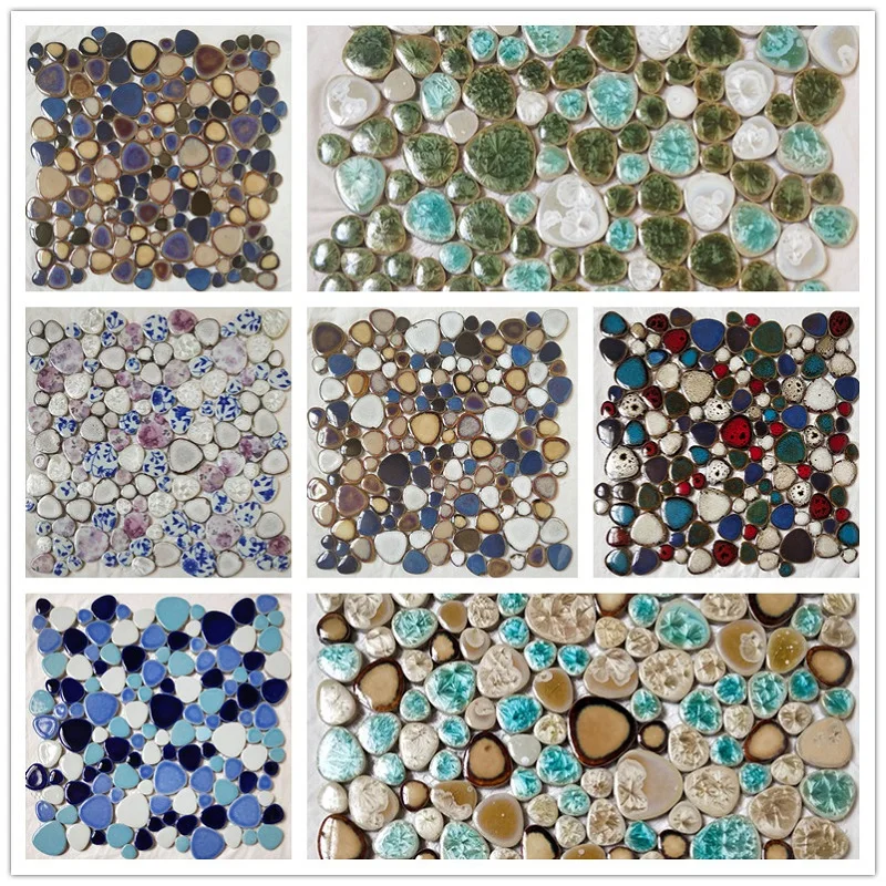 100 г овальная керамическая мозаичная плитка, смешанные цвета, Необычные камни, сделай сам, художественная мозаика для создания ремесел, креативное хобби, домашний Настенный декор