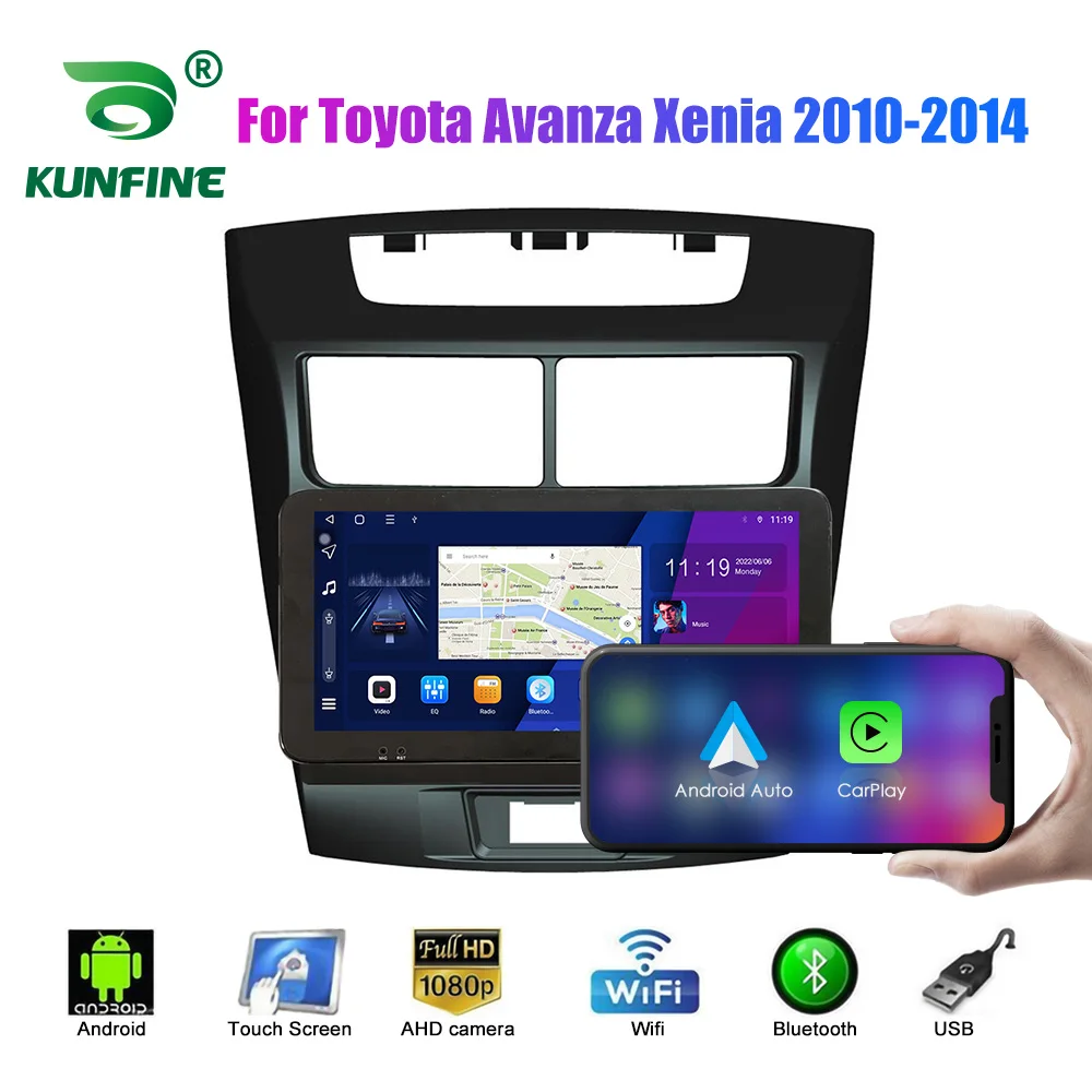 

10.33Inch Car Radio ForToyota Avanza Xenia 2010-14 2Din Android OctaCore CarStereo DVD GPS Navigation Player QLED Screen Carplay
