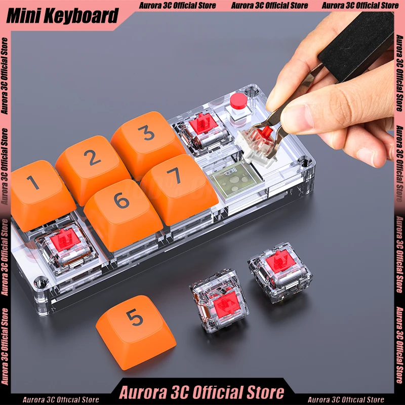 Макро программируемая клавиатура с 8 клавишами полностью Горячая Распродажа