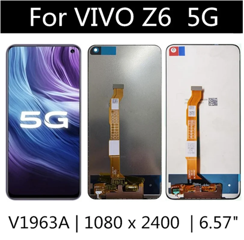 6 57 &quotНовый ЖК-дисплей VIVO V1963A для замены Z6 кодирующий преобразователь сенсорного