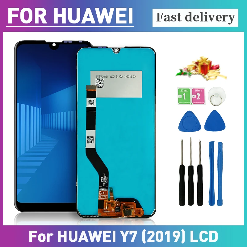 

ЖК-дисплей 6,26 дюйма для Huawei Y7 2019, дисплей 100%, протестированный сенсорный экран, сменный ЖК-дисплей с дигитайзером в сборе, деталь