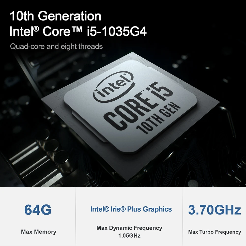 Beelink SEi 10 Wifi6 Intel i5 1035G4 Windows 11 Pro 10-го поколения мини ПК SEi10 DDR4 16 Гб SSD 500 ГБ 8 256 4K двойной
