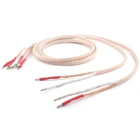 pair 8tc 7n occ copper speaker cable speaker cables banana spade to banana y spade loudspeaker cable