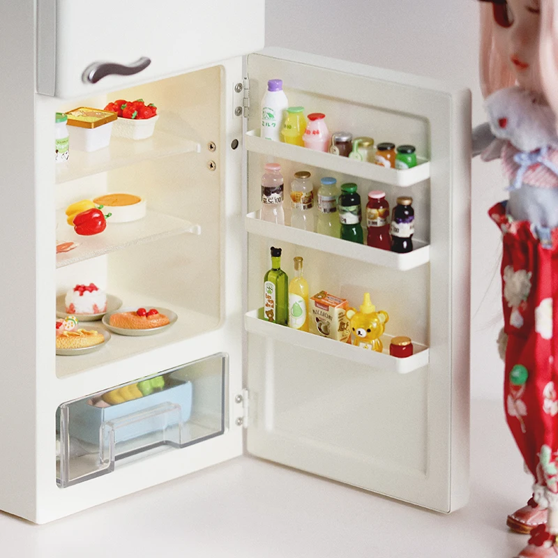 Мебель для кукольного домика YESTARY 1/6 BJD железный холодильник кукол Blythe OB11