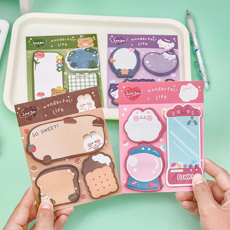 

kawaii Colorful Candy Animals N Times Sticky Notes To Do List Planner Sticker Memo Pad Notepad Gift Stationery Prizes Deco