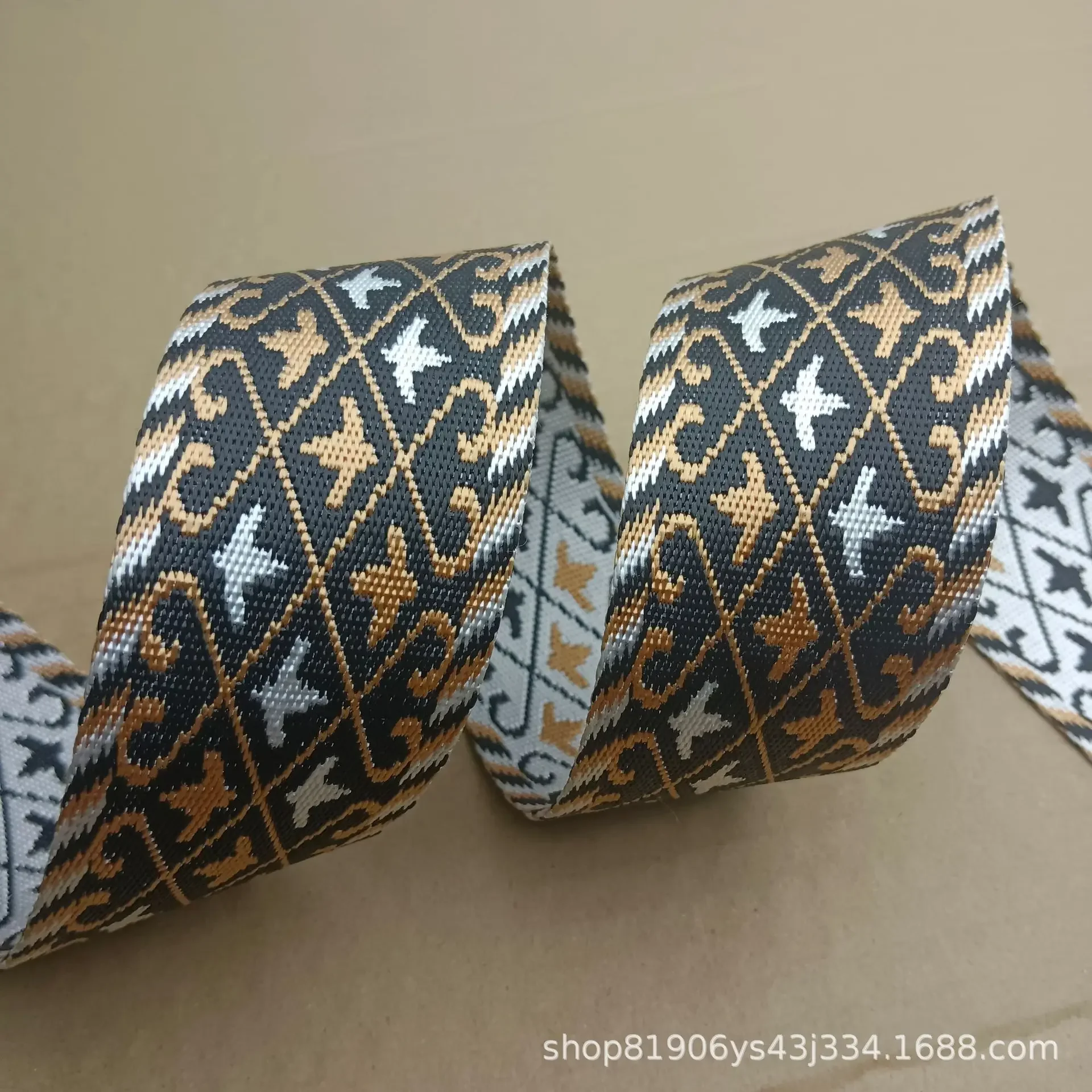 Новинка жаккардовый крекер со звездами и птицами шириной 50 мм толщиной 1 4