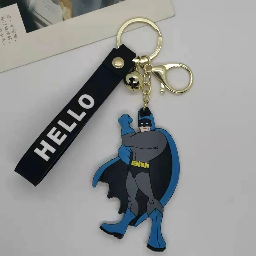 Фигурка Аниме DC Бэтмен Брюс Уэйн Джокер Супермен ПВХ мягкий резиновый брелок для