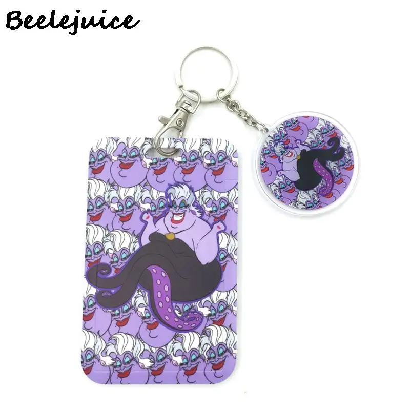 

Disney Ursula Credit Card ID Holder Bag Student Women Travel Bank Bus Business Card Cover Badge Accessories Gifts Lanyard Straps