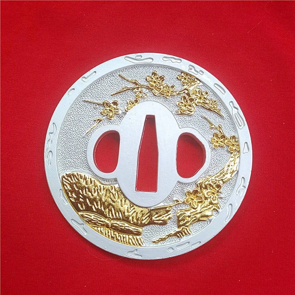 Красивое украшение дома часть меча защита лезвия Цуба вишня для ниндзя катаны