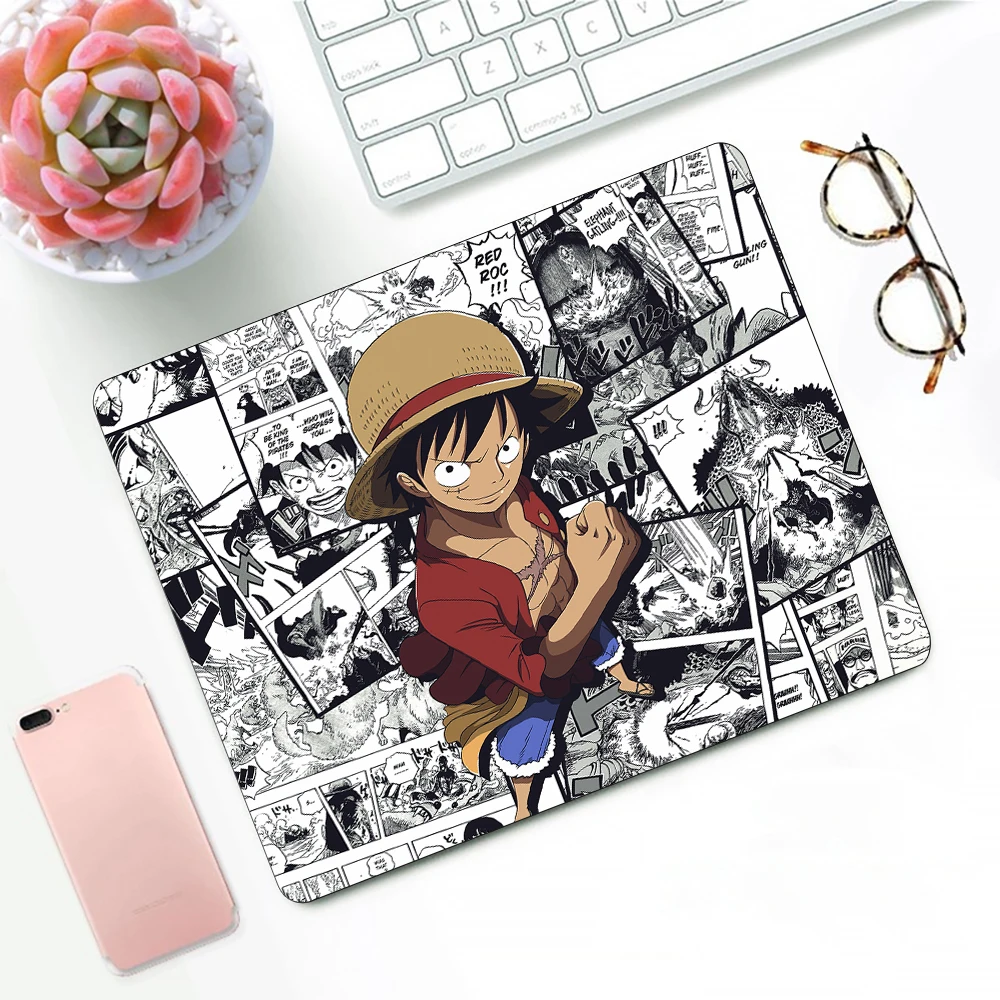 Цельнокроеный дизайнерский эргономичный коврик для мыши Luffy маленькие резиновые
