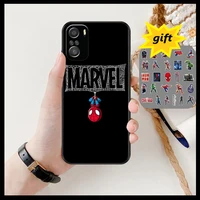 marvel spiderman with gifts phone case for xiaomi redmi 11 lite pro ultra 10 9 8 mix 4 fold 10t black cover silicone back prett