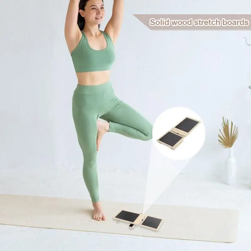 Доска для балансировки одной стопы деревянный тренажер укрепления корректор