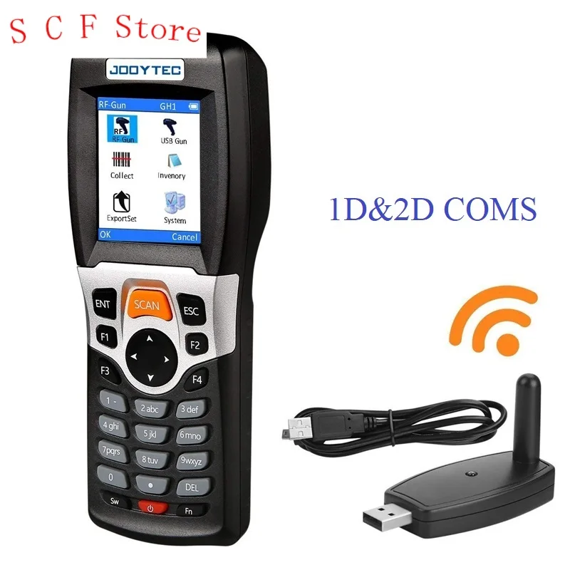 

1D 2D Barcode Scanner Wireless QR Bar Code Reader Handheld Inventory Management Counter Data Collector Bar Code Scanners