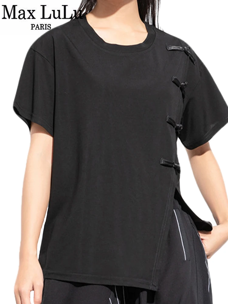 Max LuLu дизайн 2024 китайские Стильные топы женские весенние модные классические