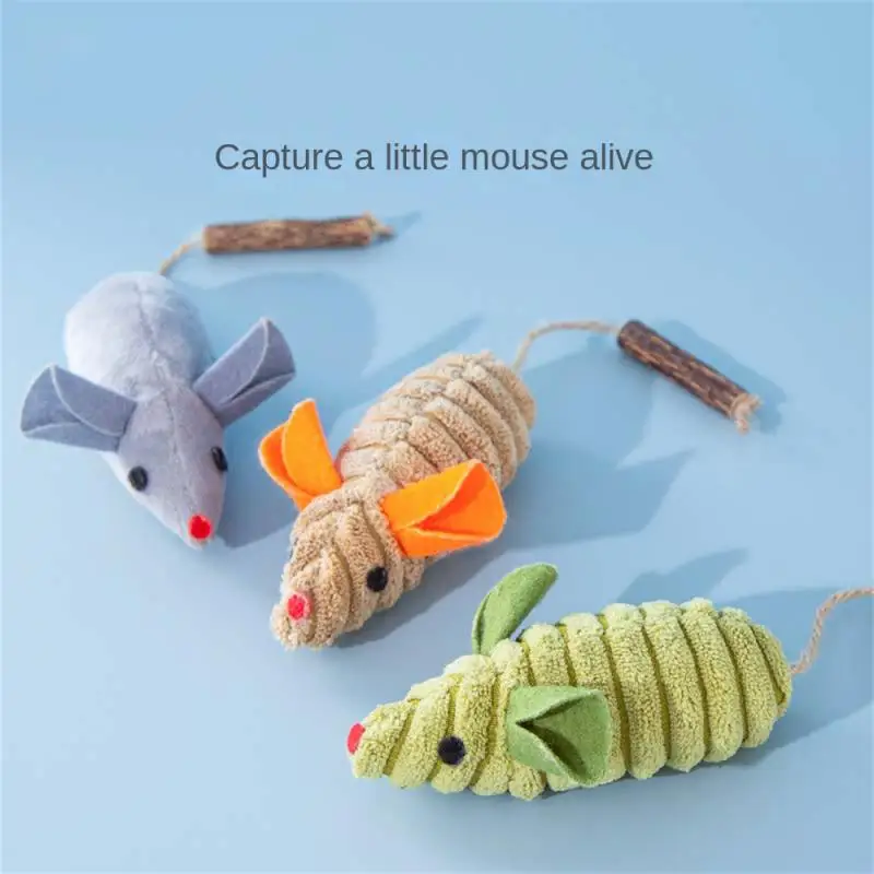 

Cat Toy Simulation Mouse Catnip Polygonum Klinum Cat Fun Stick Self-hi Catnip Pet Supplies 2023