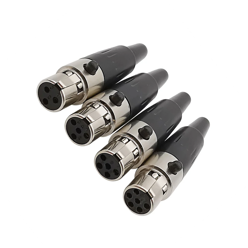 XLR 3Pin 4Pin 5Pin 6Pin розетка мини XLR Аудио Микрофон паяльный разъем MIC адаптер прямой