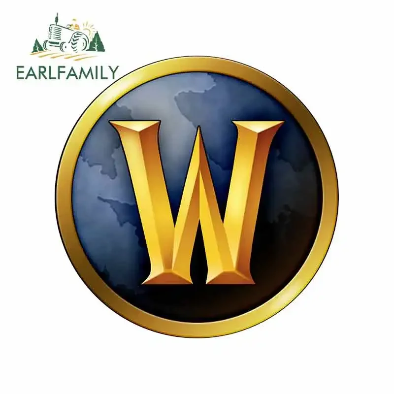 

EARLFAMILY, 13 см x 7,4 см, для WOW World of Warcraft, графические автомобильные наклейки и наклейки, водонепроницаемые, искусственная игра, бампер, автомобильная пленка