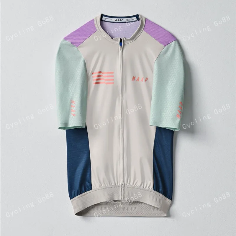 

2022 MAAP Летняя женская велосипедная Джерси с коротким рукавом, велосипедная команда, дышащие быстросохнущие рубашки, велосипедная одежда, ст...