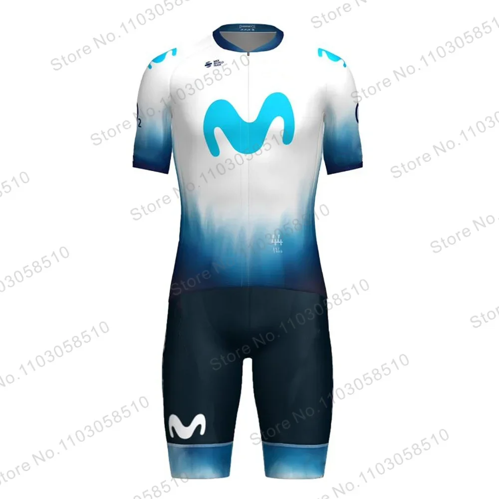 

Movistar 2023, мужские комплекты из Джерси с коротким рукавом, одежда для велоспорта, летняя одежда для велоспорта, триатлона, шорты, костюм, велосипедная форма