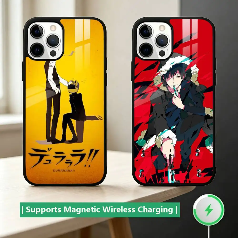 Фото Чехол для телефона с аниме-дизайном DuRaRaRa для iPhone 17, 16, 15, 14, 13, 12, 11 Plus, Pro, с поддержкой магнитной беспроводной зарядки №1