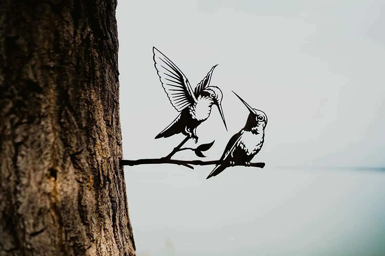 Украшение для пары Колибри | Искусство в саду на заднем дворе дереве