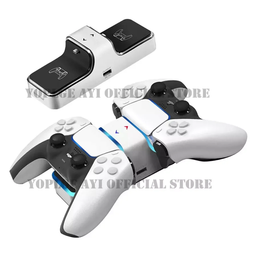 

Newest PS5 Dual USB Type C Fast Charging Dock Station LED Indicator Controller Charger Stand for playstation 5 DualSense Gamepad