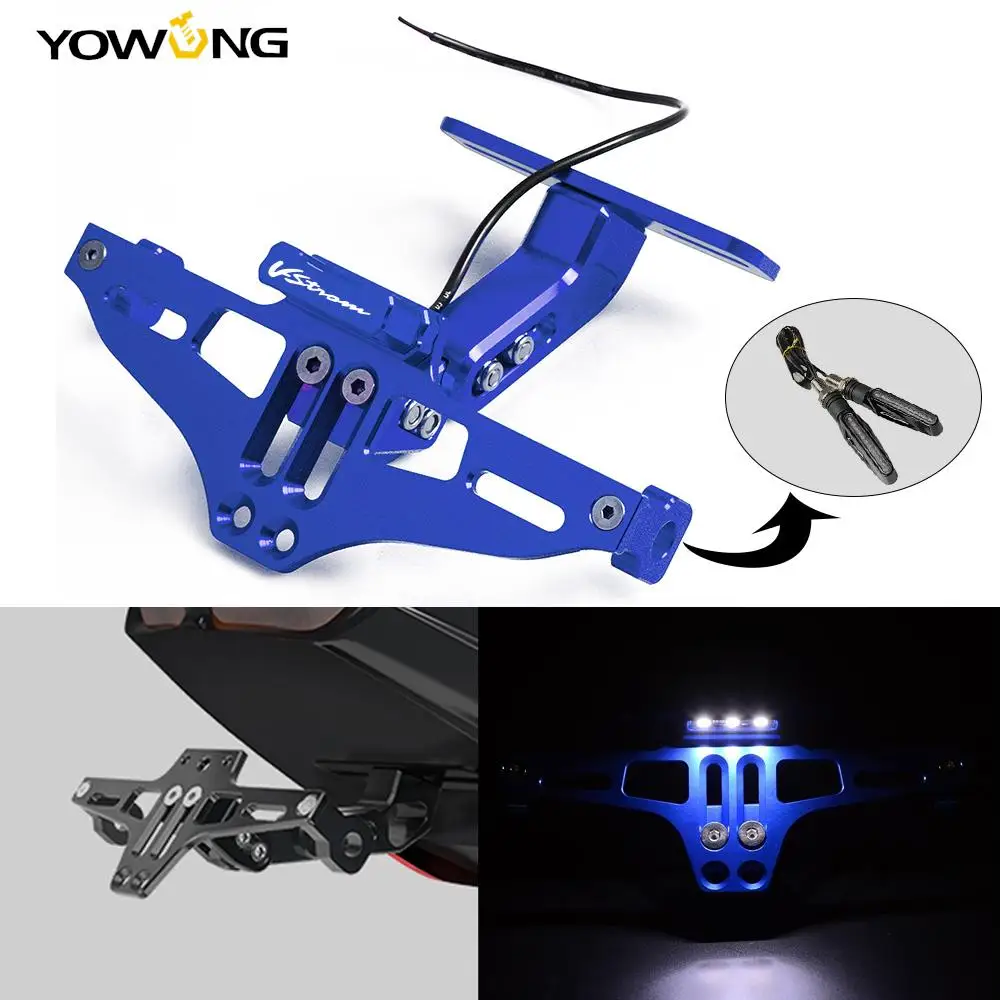 

Motorcycle Rear License Plate Mount Holder with Turn Signal Light For SUZUKI DL1000 DL650 DL250 VSTROM V-STROM 1050XT 1000 GTA