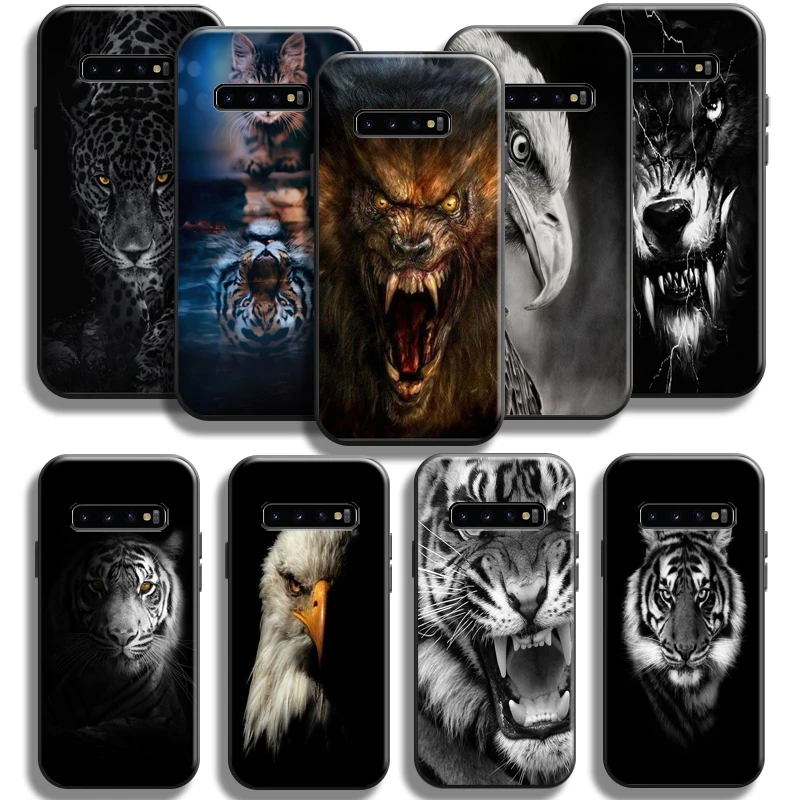 

Lion Tiger Eagle Dog Cat Wolf For Samsung Galaxy S10 5G S10 Plus Lite S10E S10 Phone Case Back Funda Soft Liquid Silicon