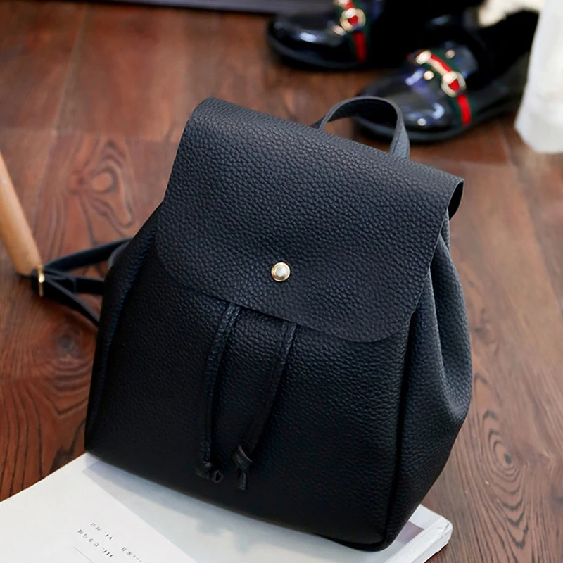

Fashion Lady Pu Leather Bag Women Backpack Hight Quality Vintage Backpacks Female Large Capacity Women's Shoulder Bags For Girls