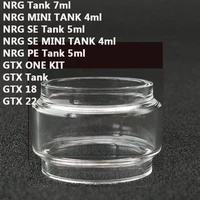 bubble glass tube for vaporesso nrg tank nrg mini tank nrg se mini tank nrg pe tank gtx one kit gtx18 gtx22 glass tank 5pcs