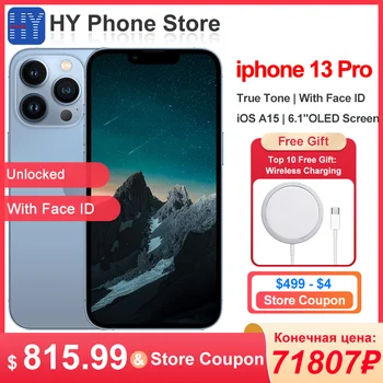 Apple iPhone 13 pro 128GB/256GB ROM Unlocked A15 Bionic Chip Face ID 6.1" OLED Screen 12MP Camera 13 PRO 1