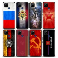 the arms of the russian flag phone case for realme c2 c3 c21 c25 c11 c12 c20 oppo a53 a74 a16 a15 a9 a95 a93 a31 a52 a5s case