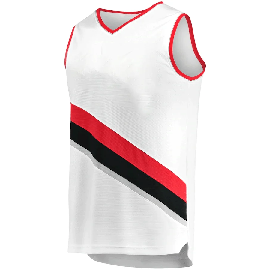 

Men American Basketbal Jersey Portland Trail State Sport Fans Wear C.J. McCollum Damian Lillard T-Shirt Logo