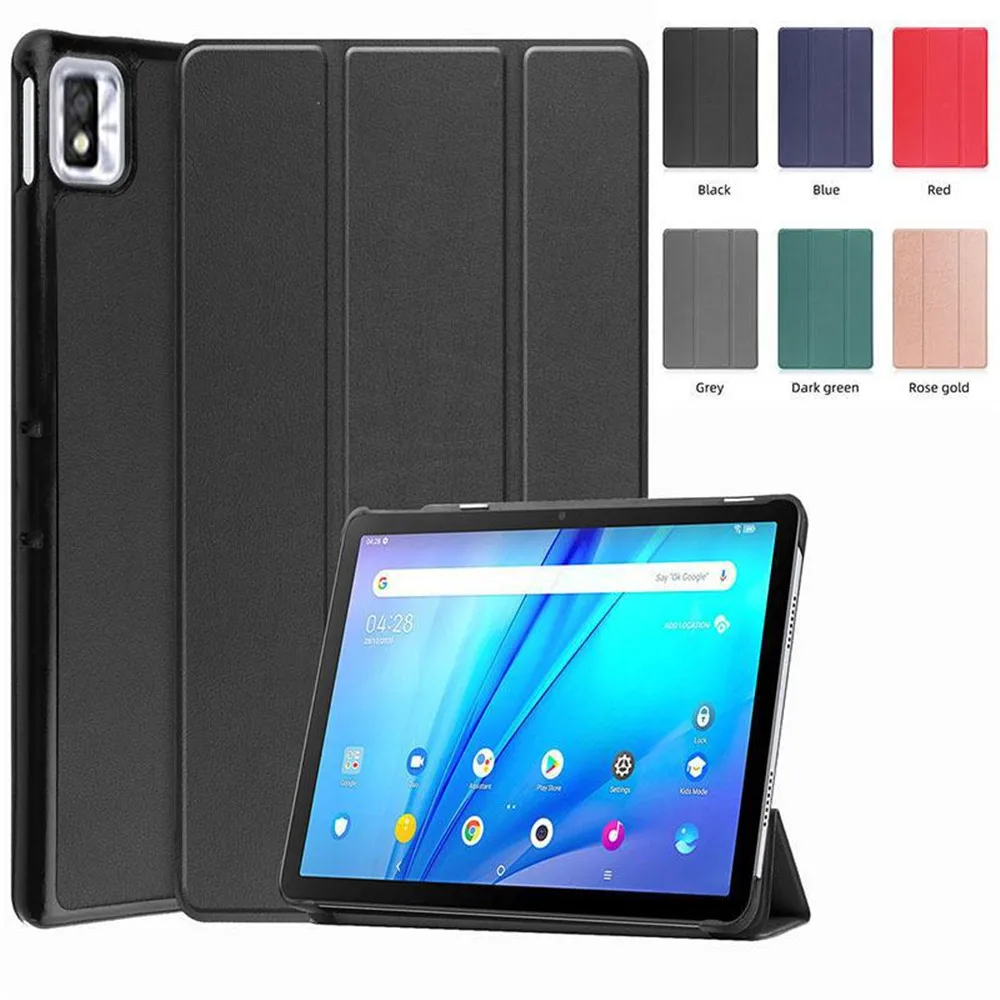 

Для планшета TCL NXTPAPER 10s 2022 10,1 дюймов, Магнитный умный чехол с тремя складками, чехол, жесткая задняя крышка ПК, автоматическое Пробуждение и спящий режим